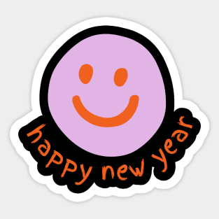 New Year Smile - face Sticker